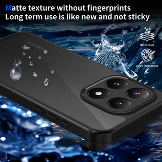 Dành Cho Xiaomi 15T Ốp điện thoại Cứng Mờ Da-Cảm Giác Mềm Khung TPU Chống Sốc Mỏng Vỏ