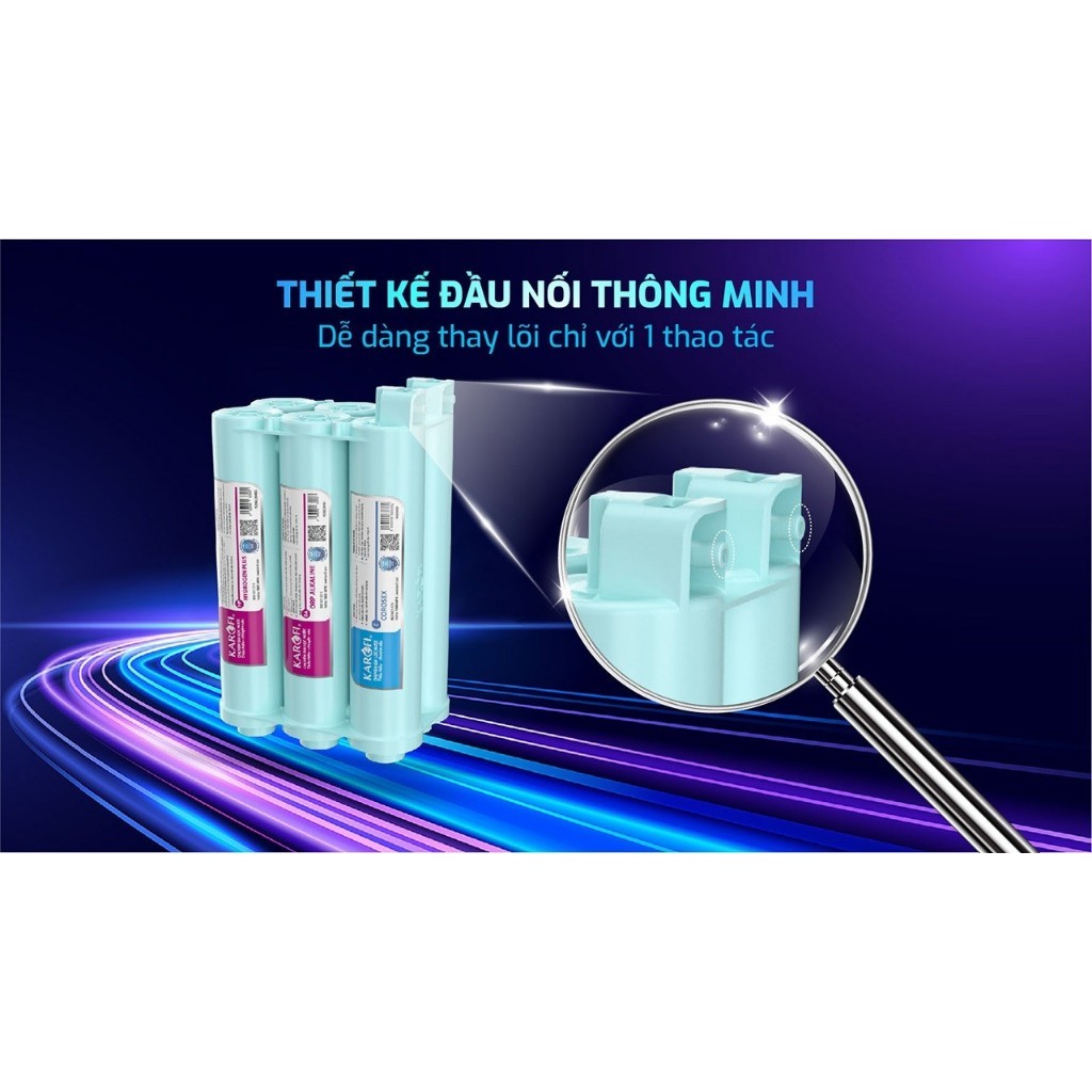 Bộ 6 Lõi Chức Năng KAROFi Hiệu Xuất Cao Smax HP6.2 ION- Gấp 3 Ion Kiềm, Khoáng Chất, Tươi Trẻ Mỗi Ngày