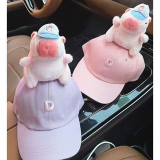 Mũ bóng chày Capybara – Mẫu mũ đôi cha mẹ & bé, chất cotton thoáng khí, che nắng mùa xuân