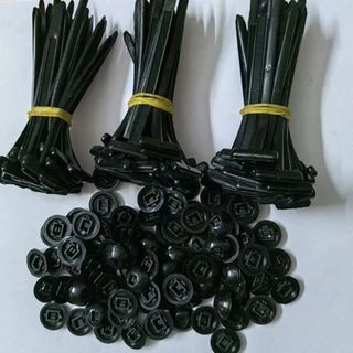 Phụ kiện cố định - Khóa & đinh xuyên, chống trượt, lắp nhanh, 10/50 Chiếc, Cáp Thắt Khóa, Zip Ties Tự Khóa