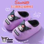 Sanrio 2025 Thu Đông Trẻ Em Dép Cotton Bé Gái Ấm Áp Lông Cừu-Fleece Chống Thấm Nước Giai Điệu Gót Chân Giày Cotton TI0N