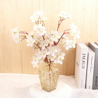 Hoa Anh Đào Giả Sakura Lụa Decor Trang Trí Nhà Cửa Đẹp Cành Cây Nhân Tạo Cao Cấp Phòng Khách Ngủ Tiệc Cưới Phụ Kiện Chụp Ảnh DIY 40cm Vintage Sang Trọng Bình Bó Lọ Sắp Xếp Mùa Xuân Hiện Đại Đám Bắc Âu Đạo Cụ