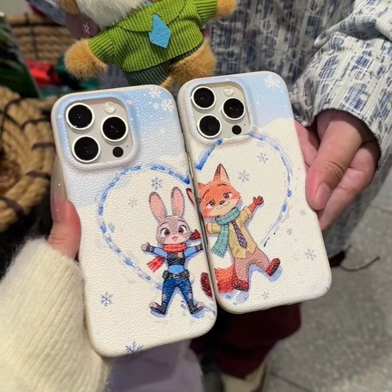 ✨Spot】[Ốp điện thoại Judy Nick Snow Love] ốp lưng iphone 17air/iphone 16promax/15pro/14plus, Cặp đôi
