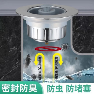 Bồn Rửa Nhà Bếp Lưới Rửa Lưu Vực Rò Rỉ Cắm Chậu Rửa Cống Cắm Phụ Kiện Khử Mùi Lõi 25.12.4