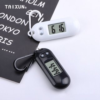 Đồng Hồ Điện Tử Mini Bằng ABS Có Nút Treo Ba Lô / Móc Khóa / Đồng Hồ Kỹ Thuật Số Dễ Mang Theo-ALINE