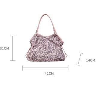 GS4 Nữ Phổ Biến Da Báo In Túi Tote Thông Thường Dung Tích Lớn Nách Túi Đeo Vai Túi Xách Di Động SG4