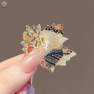 Trâm Cài Chân Kim Cương Giả Lá Liễu Cho Nữ - Phù Hợp Tiệc Cưới và Quà Tặng