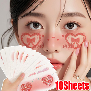 Đề-can hình xăm trái tim nơ tạm thời cho Valentine