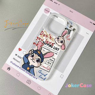 Ốp Cho IPhone 15 13 17 16 11 12 14 Pro Max 16 14 7 8 15Plus XR X XS Max Air SE2020 Ốp lưng cặp đôi Nick & Judy dễ thương