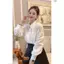 Áo sơ mi dài tay phối cổ ren độc đáo phong cách trẻ trung năng động XIMIMI SP401