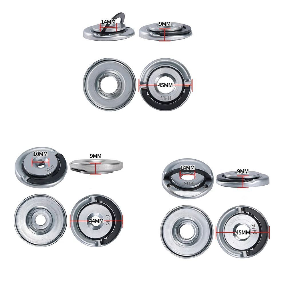 Tấm khóa máy mài góc DAYBREAK, M10 M14 5 / 8-11 Đai ốc mặt bích tự động khóa tự động cầm tay, Phụ kiện dụng cụ Chuck Máy mài đa chức năng Tấm ép
