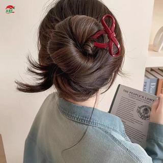 Nơ kẹp tóc mỏng hình chữ U, phụ kiện tóc đơn giản hàng ngày
