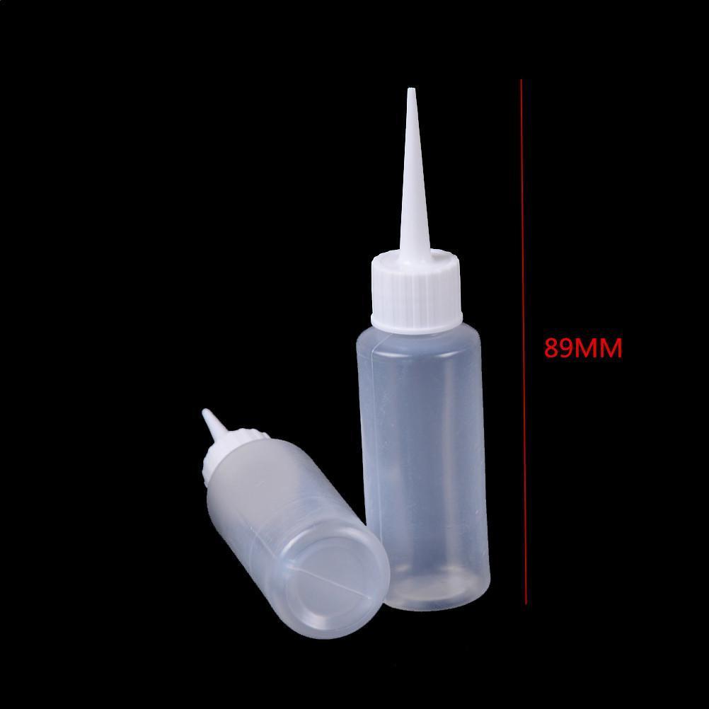 NDY 2 Chiếc 50ml Trống Nhỏ Giọt Có Thể Bóp Chai Chất Lỏng Nhựa Thả Chai Needle2 Chiếc Rỗng Nhỏ Giọt N