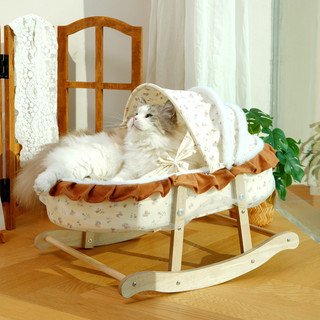 Giường cho mèo - Tổ giường bập bênh cho mèo, Võng Feline bằng gỗ có thể tháo rời của Pháp, Đồ dùng ghế cho mèo phổ thông Giường cho thú cưng
