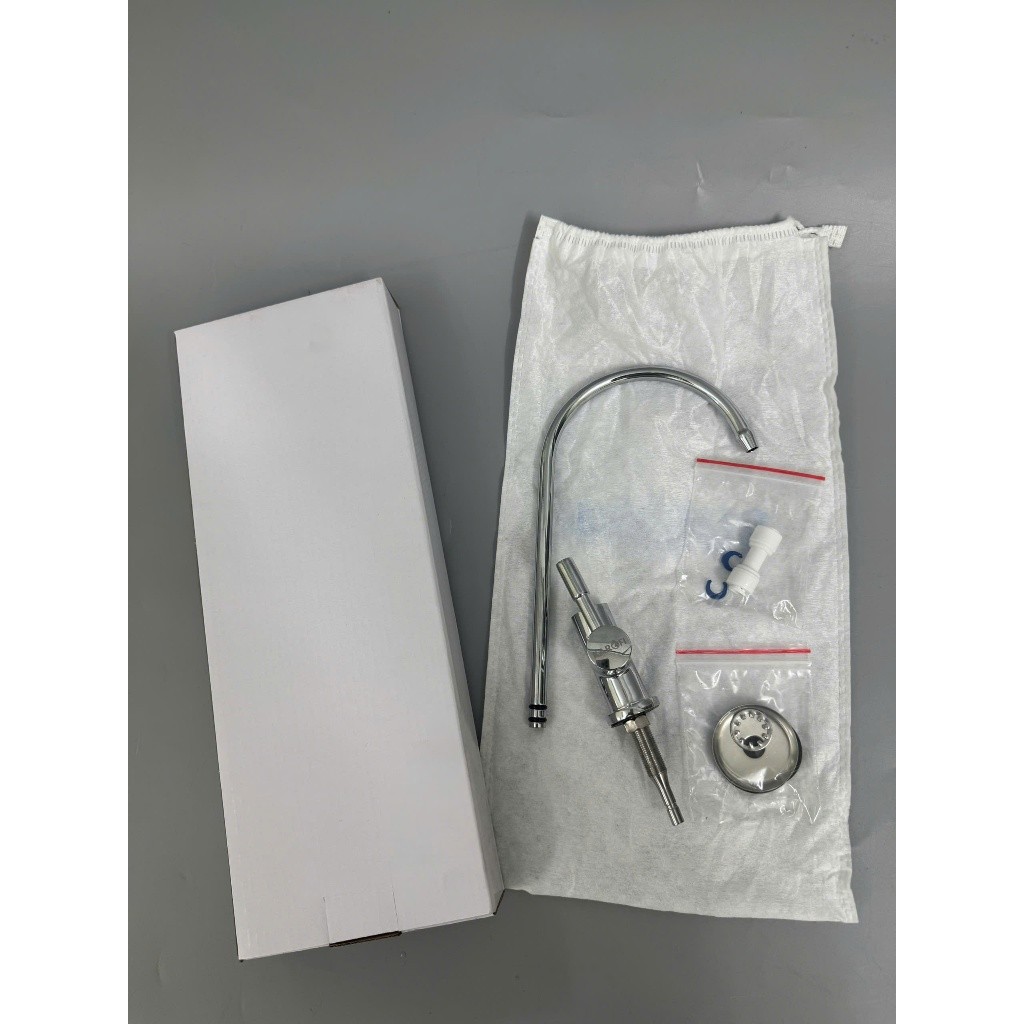 Vòi Lấy Nước, Vòi Karofi Inox 304, Vòi Cổ Ngỗng Cắm Nhanh Đầy Đủ Phụ Kiện - Hàng Chính Hãng Karofi