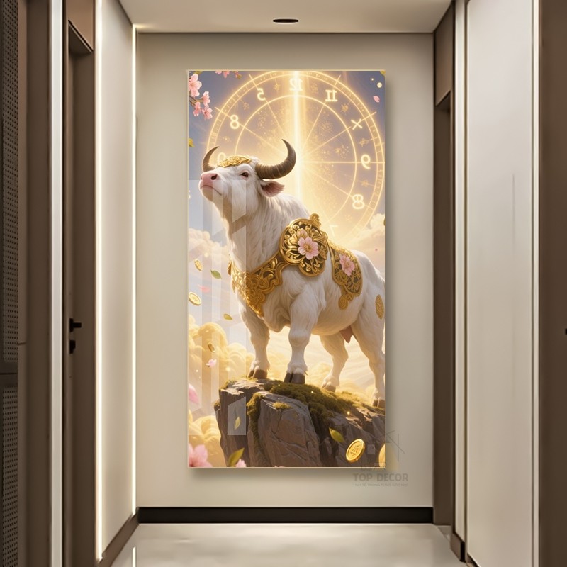 Tranh Treo Decor "12 CON GIÁP" Tranh Decor - Tranh Treo Phòng khách, Tranh Treo phòng ngủ, Tranh tráng gương cao cấp