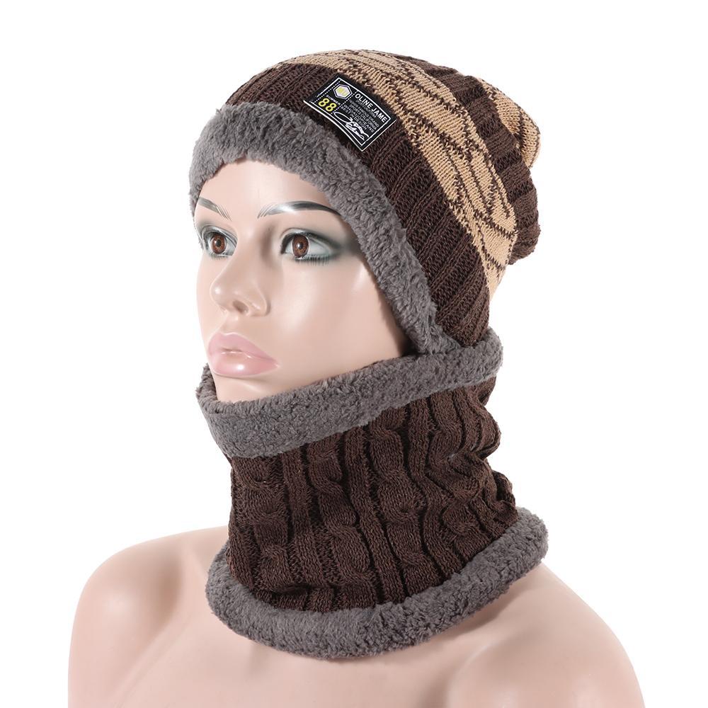Mũ Beanie Dệt Kim Dày Lớp Lông Cừu - Ấm Áp Cho Thu Đông GETVOW