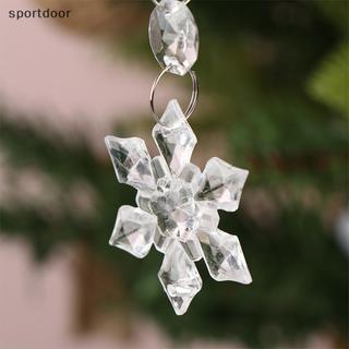 [sportoutdoor] 10 / 30 Chiếc Bông Tuyết Đồ Trang Trí Giáng Sinh Lăng Kính Pha Lê Đá Cho Cây Giáng Sinh Acrylic Trong Suốt Trang Trí Bông Tuyết [out]