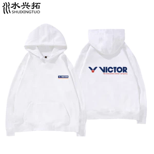 VICTOR Áo khoác cầu lông Unisex kèm mũ trùm đầu, form rộng - Mã 1205