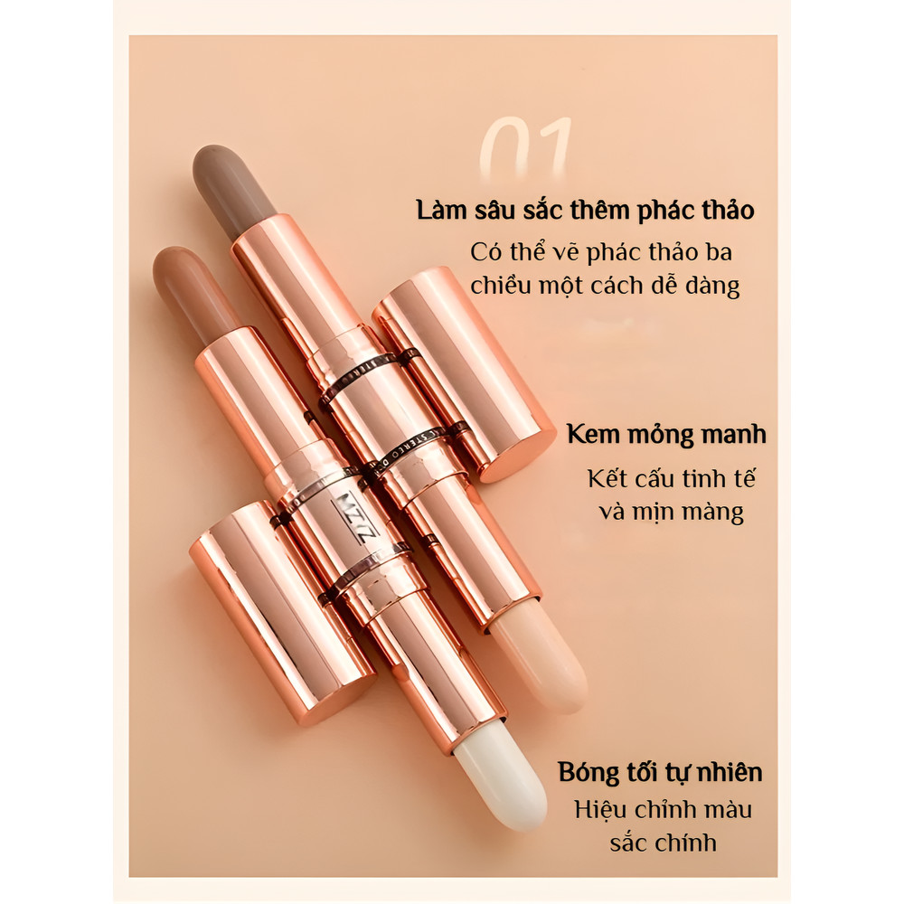 ❤️NÓNG BỎNG❤️Que tạo khối / Que tạo khối mặt chống nước / Que lì tự nhiên làm sáng rãnh nước mắt / Que tạo khối mũi và bắt sáng đa năng/Que cài đặt hai đầu / Bút tạo khối 2 trong 1 / Bút tạo khối cầm tay ngoài trời