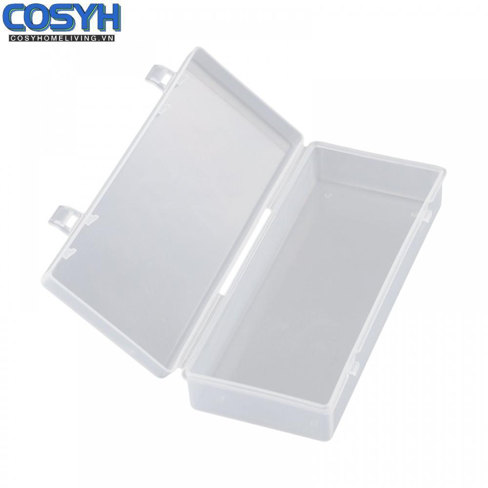<cosyh>Storage Box Transparent 15.5*6.3*3cm Bead Clear Container Cosmetics Holder