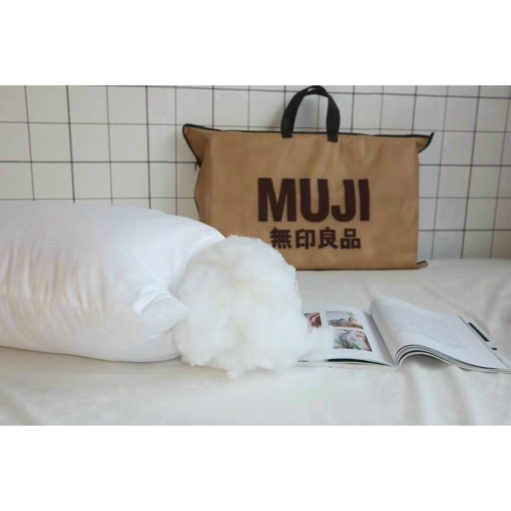 (RG44) Ruột Gối Nằm Muji Xuất Khẩu Cao Cấp 50x70cm Phồng To,Mềm Mại Cao Cấp - Memminbedding