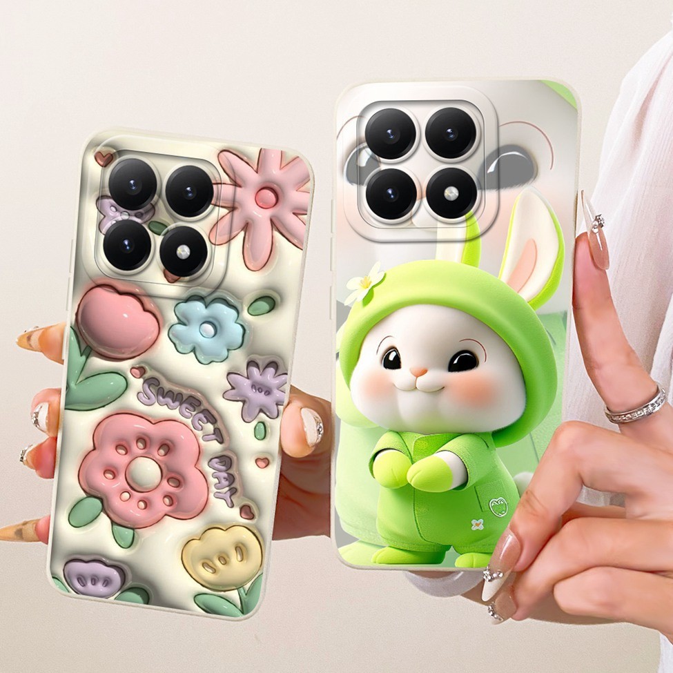 Dành Cho Xiaomi 15T 5G Ốp Lưng Thời Trang Sang Trọng Hoạt Hình Dễ Thương Vỏ Silicon Sơn Ngộ nghĩnh 25069PTEBG