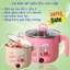 Nồi lẩu điện mini cao cấp đa năng 2 nấc, Nồi Nấu Lẩu Mini Cầm Tay, Ca Mỳ Điện siêu xinh