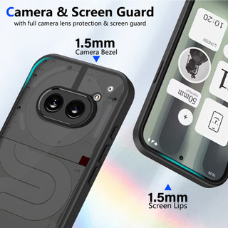 For Nothing Điện thoại Nothing Phone  2A / 2A Plus 5G Ốp lưng cứng trong suốt Da-Cảm giác mềm Khung TPU chống sốc mỏng