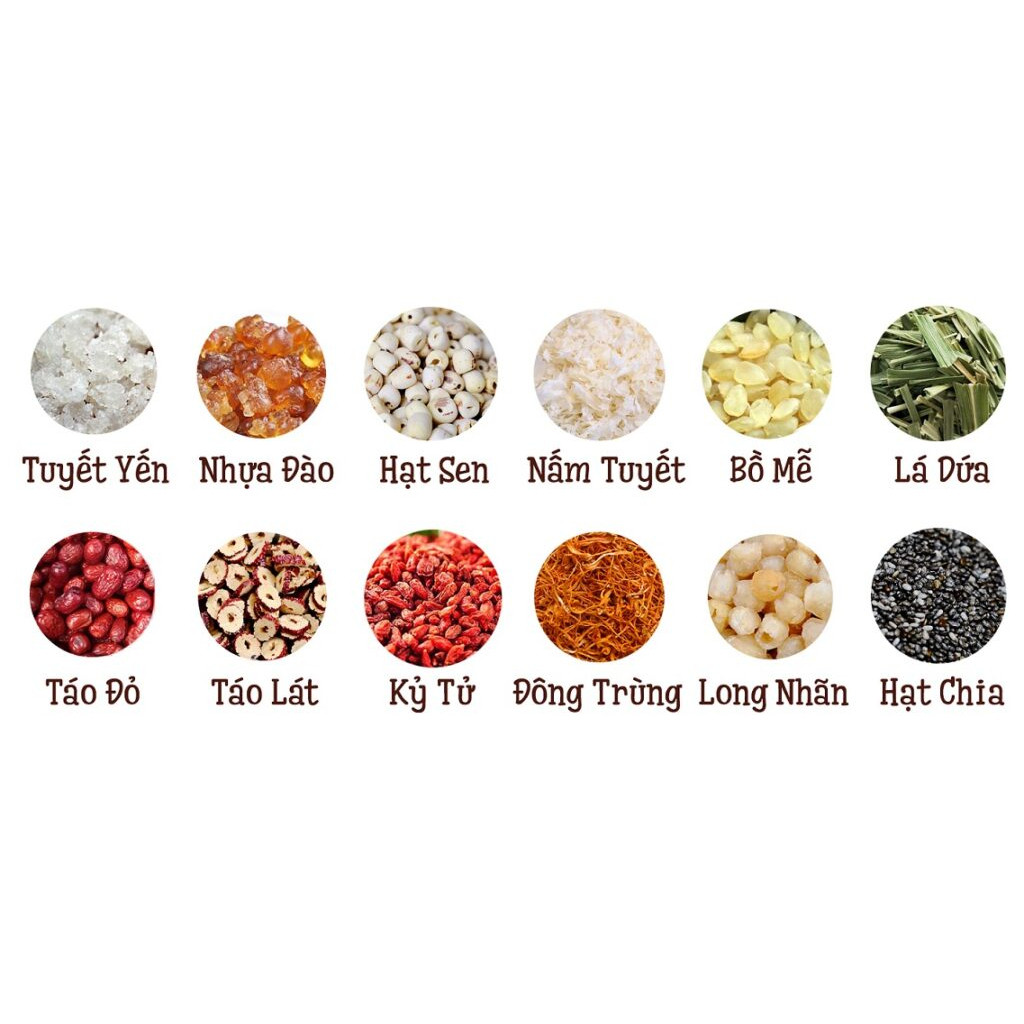 Set Cực Đại Chè Dưỡng Nhan Tuyết Yến 700Gr - Nấu 16 đến 20 chén chè