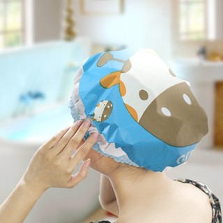 Mũ tắm của phụ nữ, Mũ trùm tóc khi tắm in hình động vật dễ thương cho phụ nữ & trẻ em-SUNN0