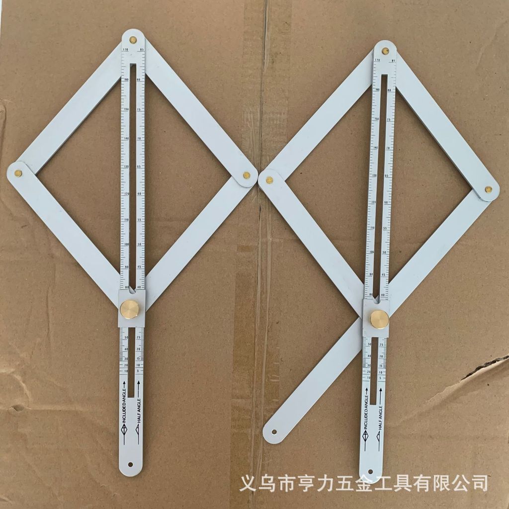 Thép không gỉ Dao Thước Góc Thước Dày Cắt Cạnh Trang Trí Gỗ Cửa Sổ Protractor Đa Năng Protractor CCLB