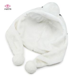 Mũ Gấu Trúc Có Pom và Dây Điều Chỉnh Cho Người Lớn và Trẻ Em - Giữ Ấm Mùa Đông