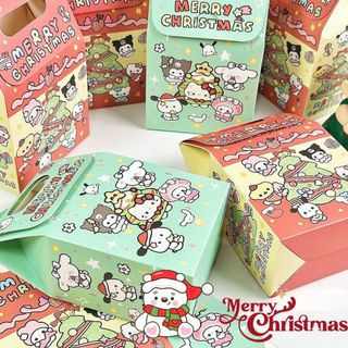 Túi Đựng Quà Gift Cute Dạng Giấy Giáng Sinh Noel Có Quai Xách Hoạ Tiết Timo GQ67