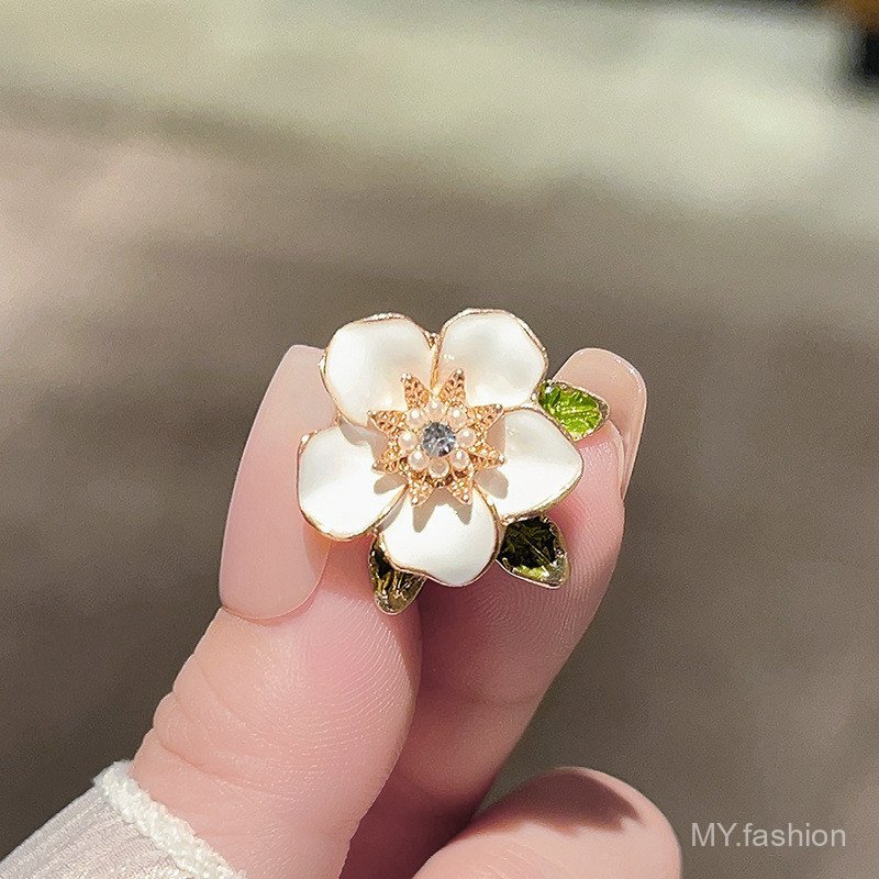 Trâm Cài Hoa Camellia Phong Cách Nhật Bản, Chống Chói - Phụ KiệnCorsage Sang Trọng
