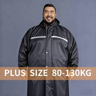 Plus Size Áo Mưa Xe Đạp Phản Quang có Mũ Trùm Đầu