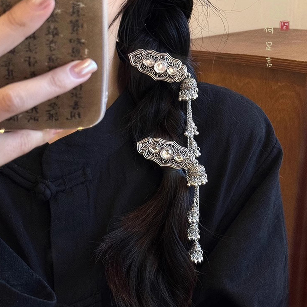 Kẹp Tóc Hafu có tua rua, phù hợp phong cách Hanfu