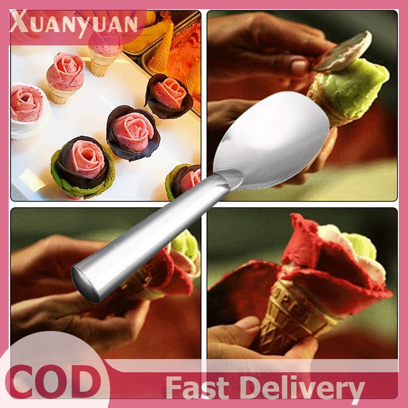 XUAN Hợp Kim Nhôm Kem Muỗng Muỗng Kem Nhà Khách Sạn Món Tráng Miệng Muỗng, Hoàn Hảo Cho Muỗng Và Phục Vụ Thực Phẩm Cứng VN