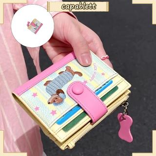 Ví thời trang CAPA Ví nhỏ gọn Ví ngắn nữ Ví ngắn bằng da PU Ví gấp đôi
