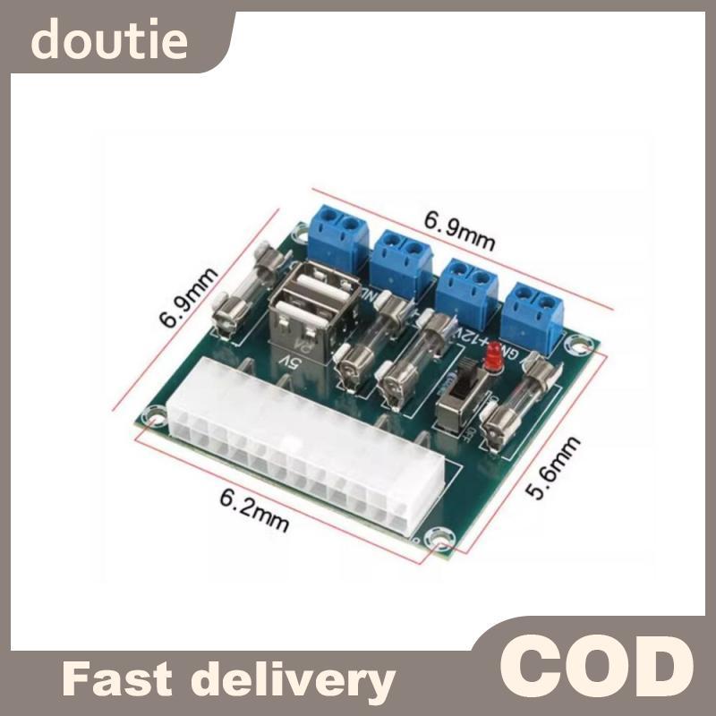 Doutie 1 Bộ Chuyển Đổi Nguồn Điện Cung Cấp Mô Đun Kiểm Tra Nguồn Điện Mạch Ổ Cắm Mô Đun HU-M28W Máy Tính Để Bàn Điện ATX Chuyển Bảng VN