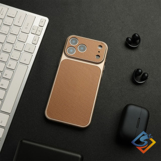 Ốp điện thoại ống kính cửa sổ lớn họa tiết da sang trọng cho IPhone 17 Pro Max 17Air 12 13 14 15 16 Pro Max Vỏ cứng Pc từ tính Vỏ chống sốc