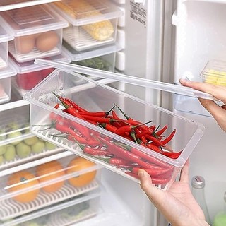 1 / 2 / 3 Cái Tủ Lạnh Thực Phẩm Tươi Giữ Hộp - Nhà Bếp Trái Cây Có Thể Xếp Chồng Rau Củ Thịt Cá Hộp Bảo Quản