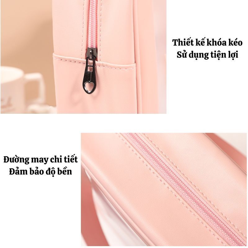 Túi Đựng Mỹ Phẩm 3 Size ENODA HOME, Túi Trong Suốt Đựng Đồ Trang Điểm, Đồ Cá Nhân Tiện Lợi TuiPVC001