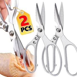 Kéo inox thế hệ thứ 4 - Kéo gia cầm nhà bếp hạng nặng - Kéo đa chức năng có tay cầm bằng nhôm
