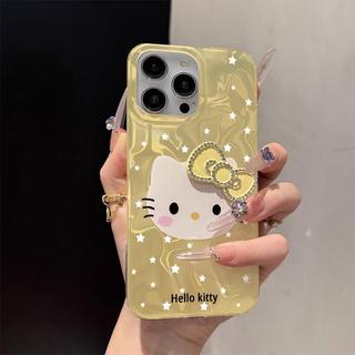 Ốp Lưng Nơ Kim Cương Hello Kitty Hoạt Hình Cho Realme 15 13 Pro 15T 15 C71 14 14T C75X C65S C75 13 C63 12 12X Note70T 70 60X 4G 5G C61 C15 Vỏ Điện Thoại Bé Gái