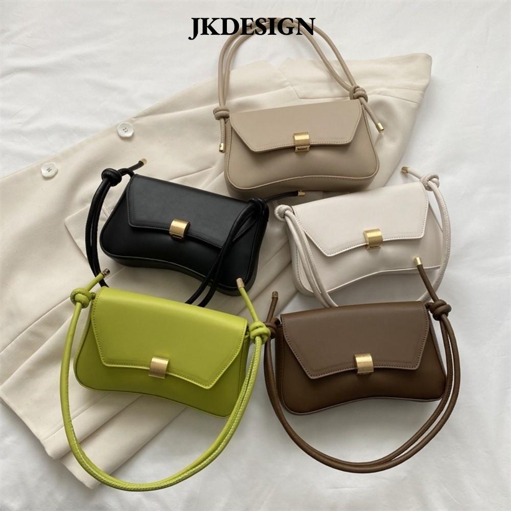 Túi đeo chéo JKDESIGN, Ví đeo nách nhẹ bằng da PU, Phong cách cổ điển Màu trơn chống nước nắp Satchels Quà tặng ngày lễ