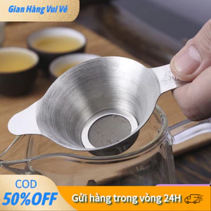 Dụng Cụ Lọc Trà Inox 100% – Dạng Phễu Tay Cầm Tiện Dụng, Dùng Pha Trà Thủ Công, Phù Hợp Mọi Loại Ly