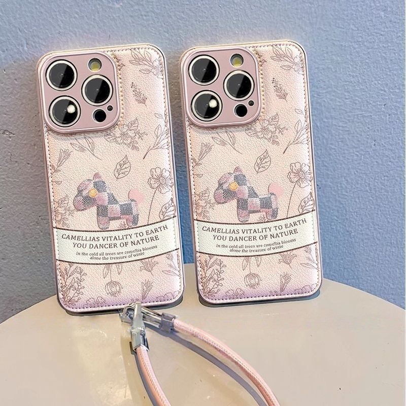 Retro Pony Thích Hợp Cho Apple 17 Vỏ Điện Thoại Phong Cách 1615promax Dây 14 Full Đệm Không Khí 25.11.27