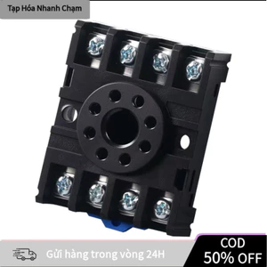 【COD】Đế cắm 8 chân dạng tròn chính hãng, dùng cho rơ le và timer công suất 10A - Giải pháp kết nối điện an toàn và tiết