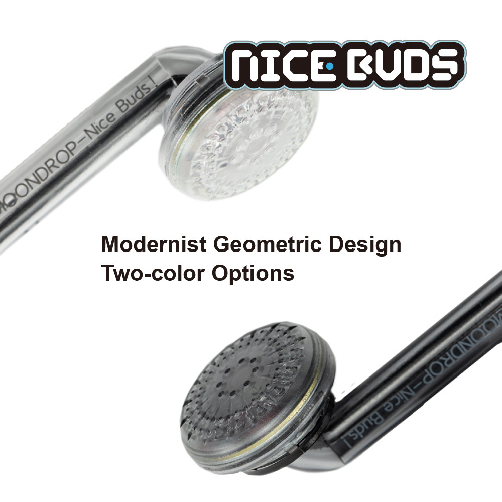 Tai nghe MOONDROP NICEBUDS 15.4mm Trình điều khiển năng động lớn Tai nghe đầu phẳng NICE BUDS MX500 Nâng cấp